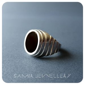 انگشتر مردانه رکابی اونیکس