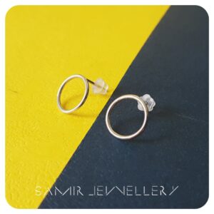 گوشواره دایره نقره