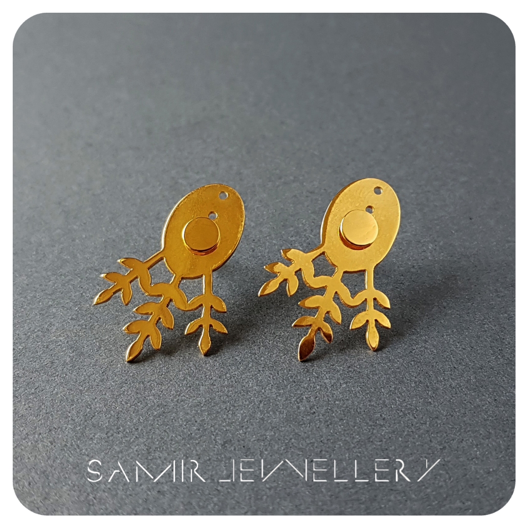 گوشواره طرح ۳شاخه - تصویر 4